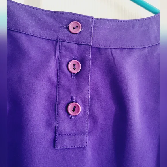 Vintage purple large blouse - Picture 2 of 5